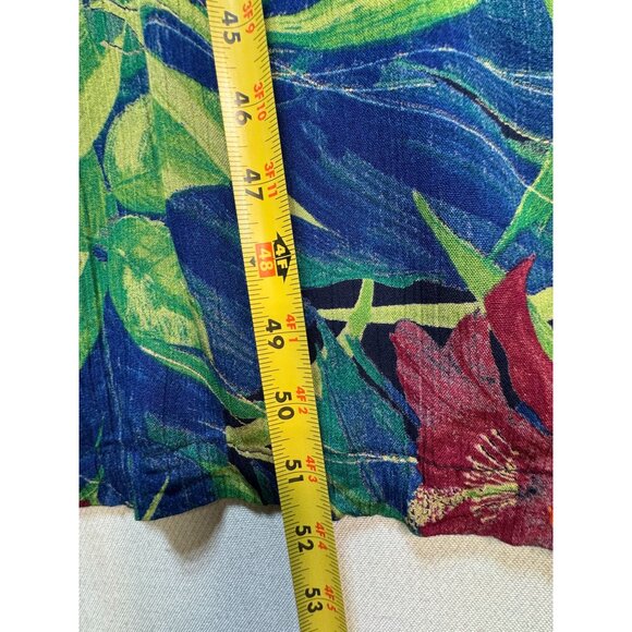 Jessica Howard Womens Tropical Floral Shift Dress Sze 2X Multicolor Short Sleeve - Picture 7 of 10